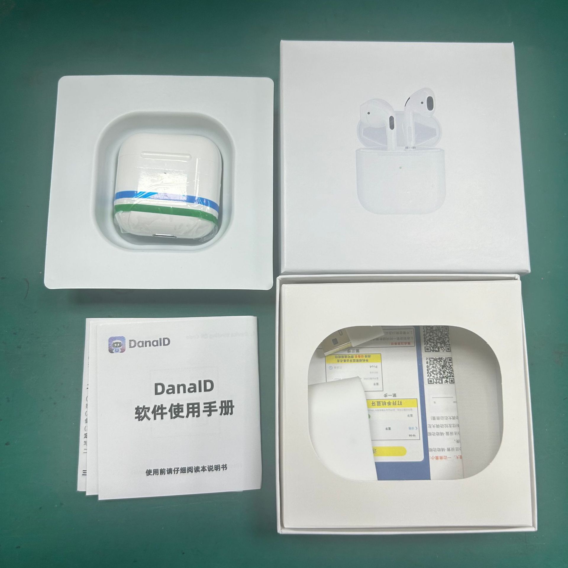 2025 new Huqiangbei 4th generation pro4 wireless Bluetooth earphones high quality AI for Apple Android