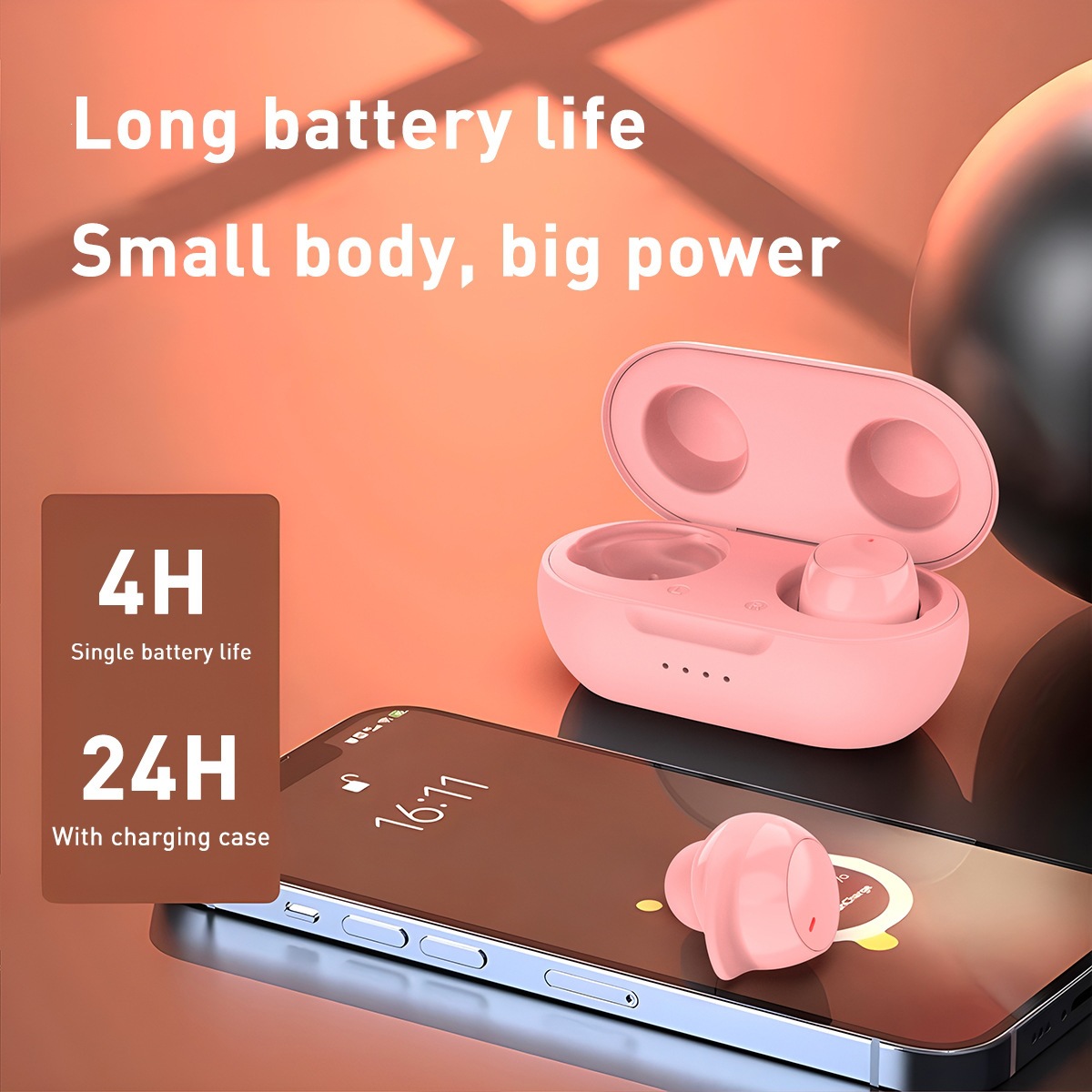 New TS10 Bluetooth Earbuds In-Ear Sports Gaming Ultra Long Battery Life Wireless Earbuds