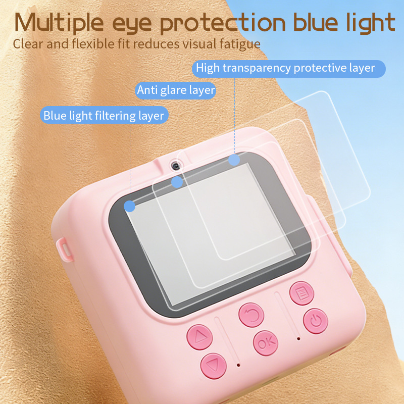 New Kids Instant Print Camera Mini Cartoon Toy Camera Multilingual Thermal Paper