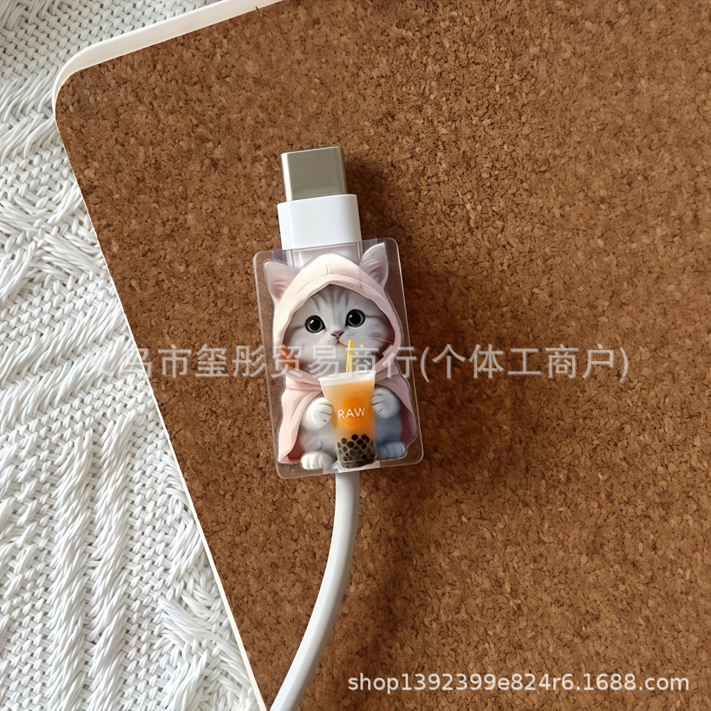 New Acrylic Charging Cable Decoration Suitable for Apple iPhone Lightning Cable Type-C Cable