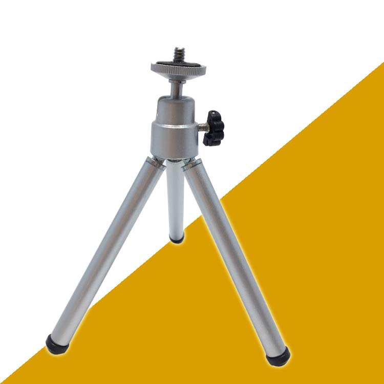 Extendable Three-Section Desktop Tripod Mini Metal Phone Stand Fill Light Stand Mirrorless Camera Tripod