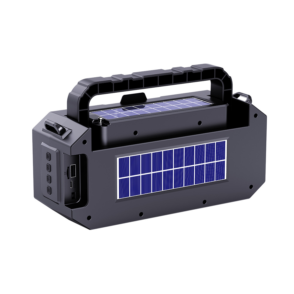 Outdoor Wireless Bluetooth Speaker Dual Solar with Flashlight Card Player Audio Africa Bluetooth Speaker