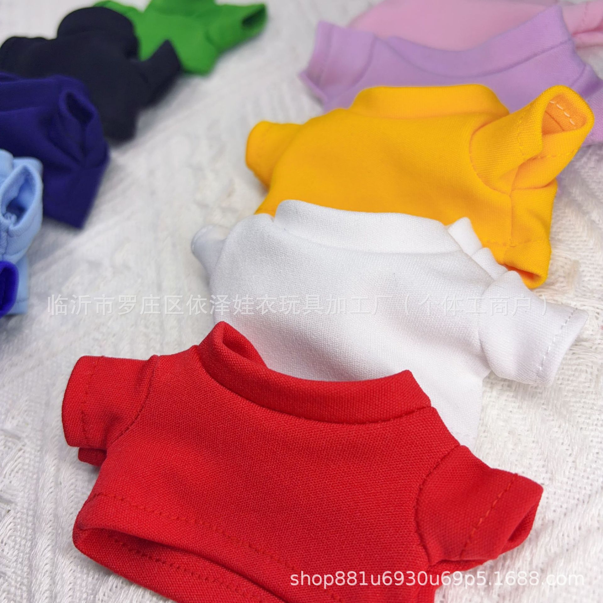 Gate Dog T-shirt Cotton Doll Toy 10cm Doll Clothes Accessories Suitable for Labubu Clothes Meimei Pendant Short Sleeve