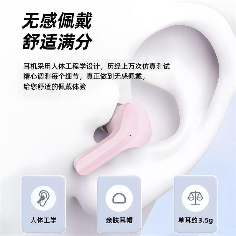 new transparent high sound quality wireless bluetooth earphones ultra-long battery life large capacity powerful