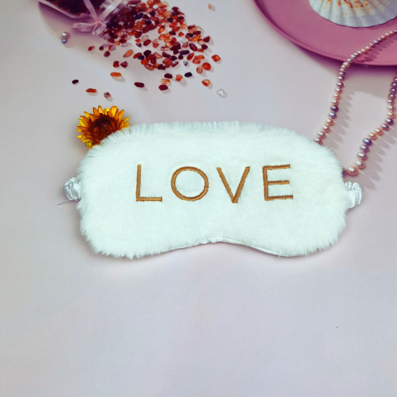 Imitation rabbit fur light-blocking sleep eye care mask, home travel outdoor children men and women hot compress steam eye
