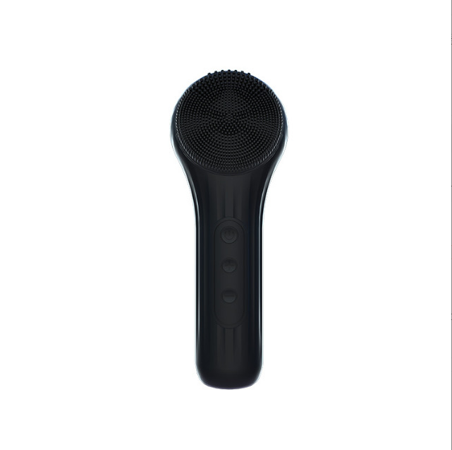 Waterproof Silicone Ultrasonic Facial Massage Beauty Instrument for Cleaning, Hot Compress, Skin Care, Face Cleanser