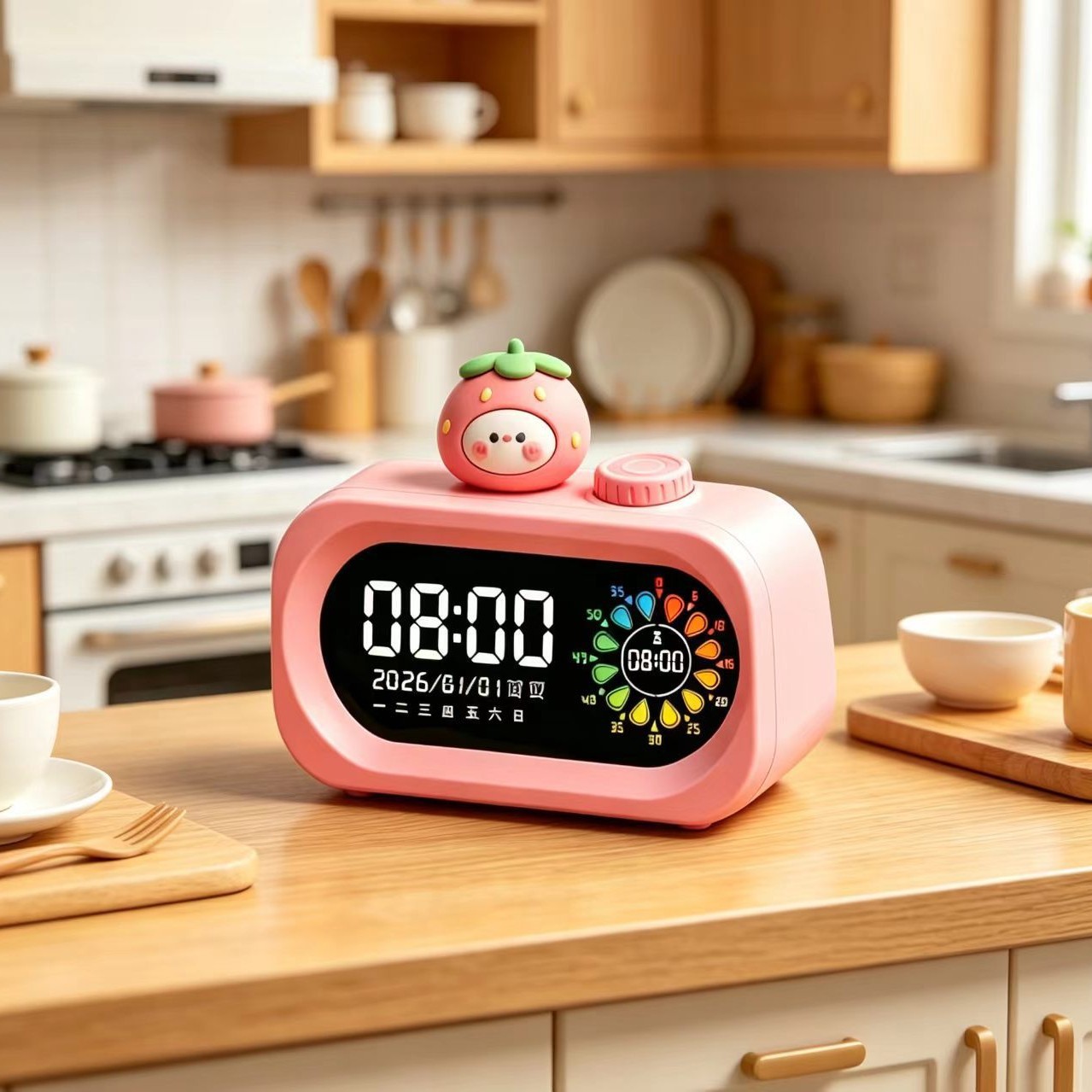 2026 New Smart Timer Alarm Clock Student Special Children Learning Wake Up Get Up Time Manager