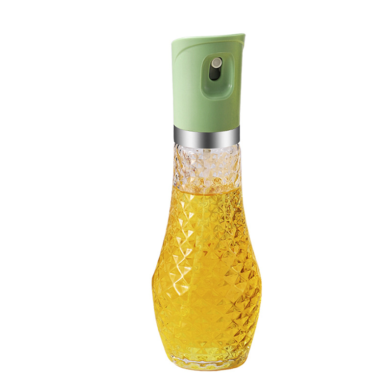 Stainless steel barbecue oil spray bottle outdoor press type oil bottle household kitchen olive oil atomizer large capacity seasoning bottle