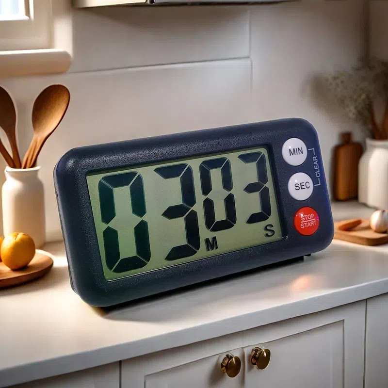 Kitchen Timer Japanese Komeki 7041 Stand Positive and Negative Countdown Japanese Style Magnetic Timer Electronic Timer