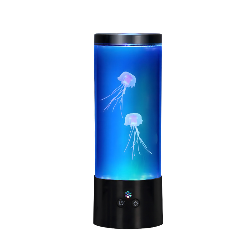 New open window 8-inch jellyfish lamp home decoration night light colorful LED atmosphere night light