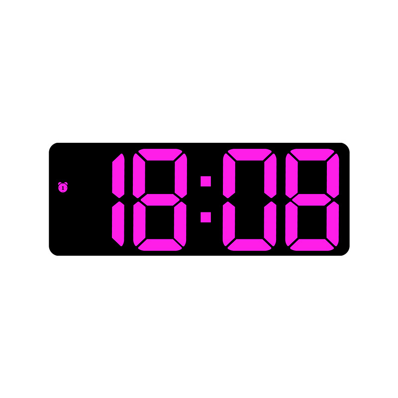 LED Electronic Alarm Clock Simple Style Clock Battery and Plug-in Dual Use Zhongyida Time 0712