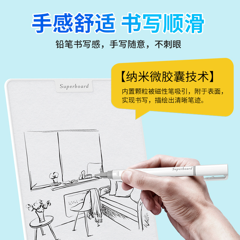 Superboard Electric Local Erase Electronic Whiteboard LCD Handwriting Board Writing 12/15 Inch Electric Erase