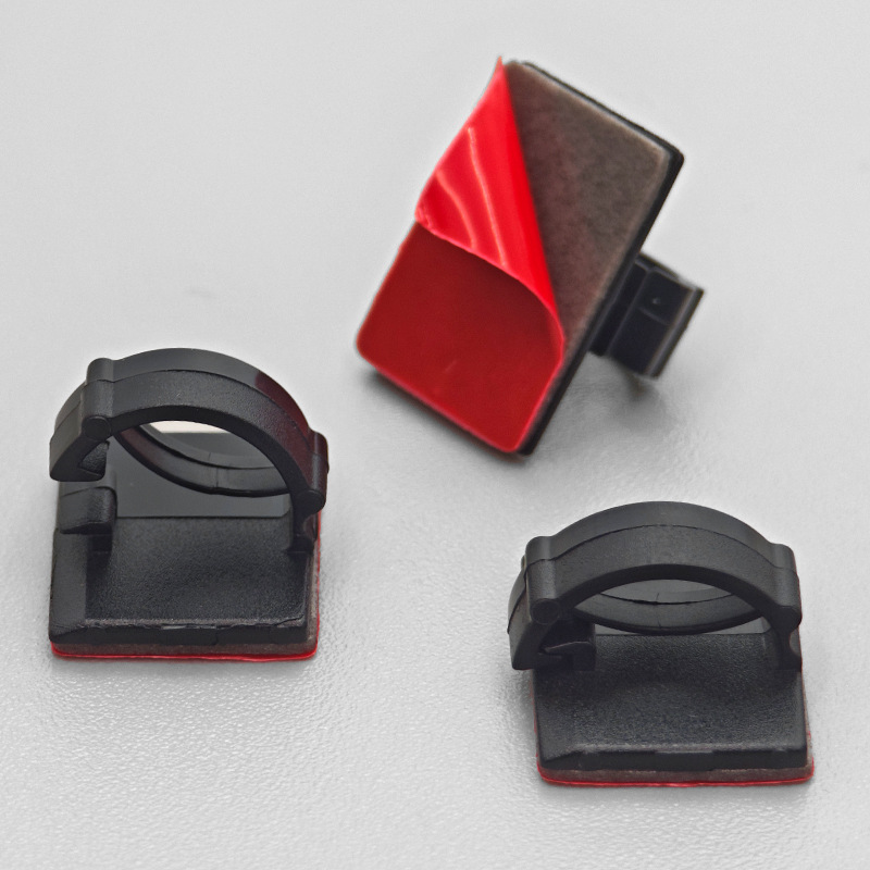 WCC Large and Small Self-Adhesive Press-Type Wire Fixing Seat Plastic Cable Clip Dashcam Wire Fixing