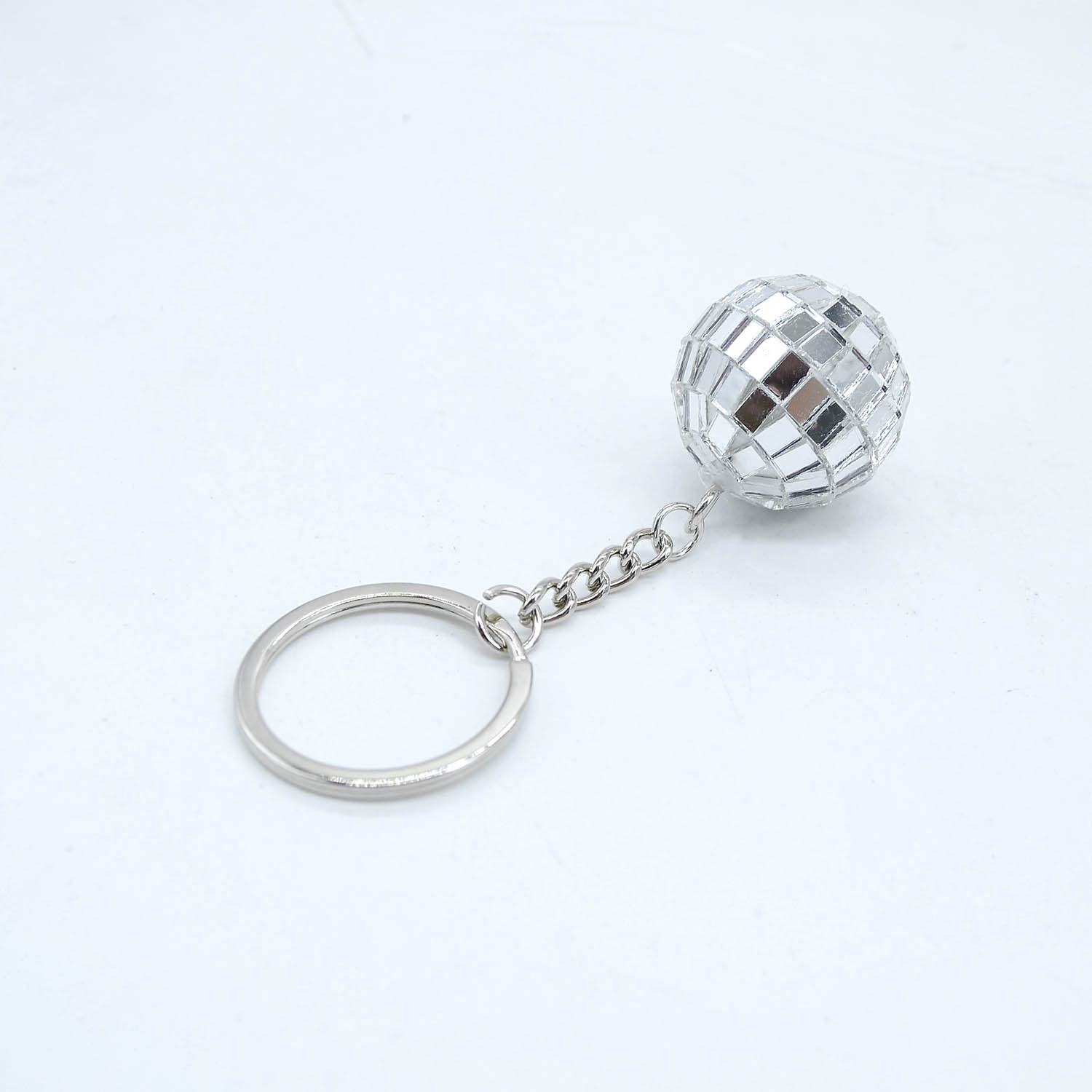 Mirror Ball Keychain Pendant DISCO Five-Point Star Disco Reflective Ball Keychain Pendant Car Decoration
