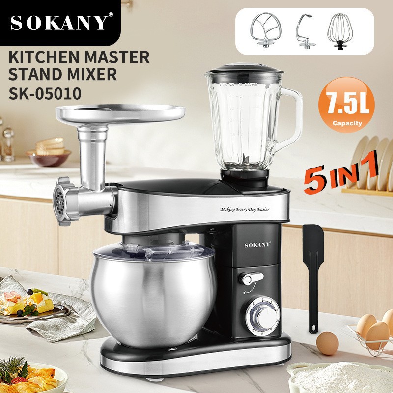Special Household Dough Machine Stainless Steel Mixer Mixing Chef Machine Commercial Kneading Machine 18L Mixer