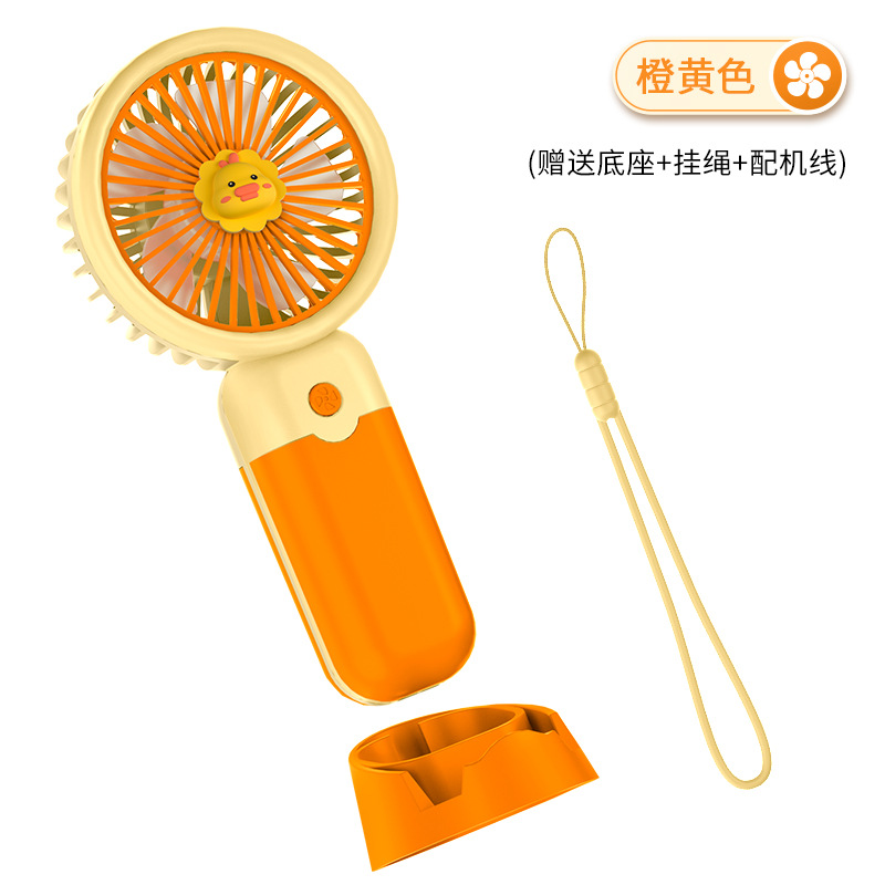 2024 New Rotating Handheld Fan Clip Desktop Five-Speed Portable Hiking USB Charging 3-Speed Rechargeable