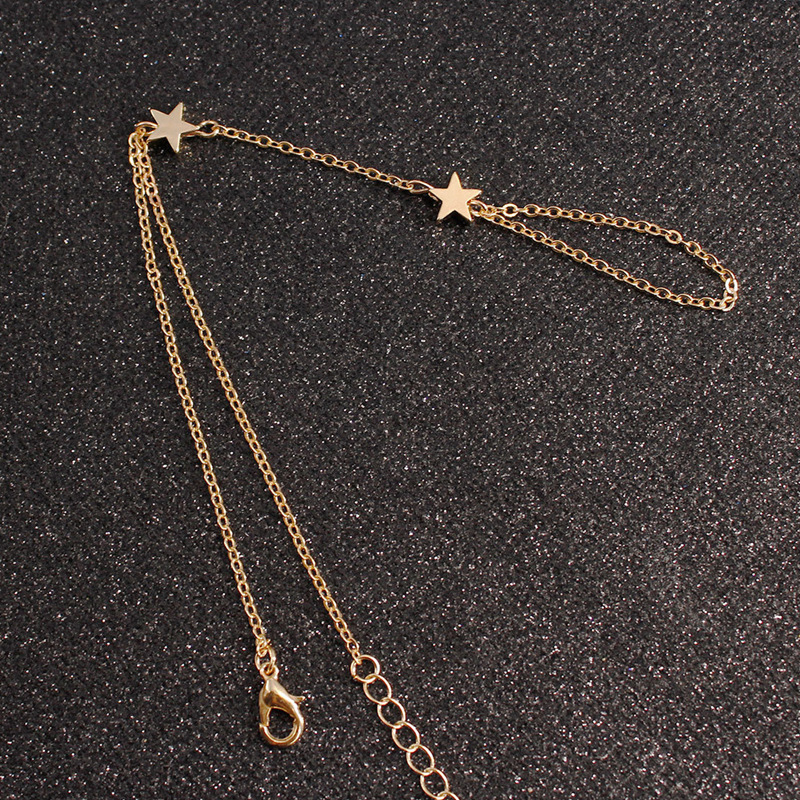 Ethnic Style Rhinestone Connected Finger Chain Metal Chain Finger Chain Rhinestone Hand Back Chain