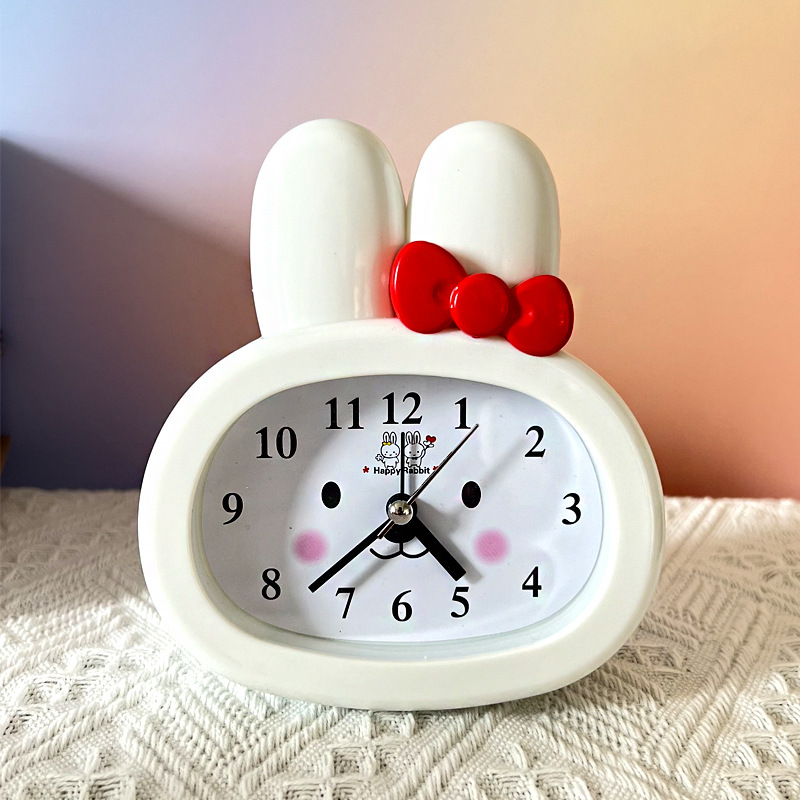 V1312-6 CH555 Series Six Vintage Car Alarm Clock Nostalgic Digital Pointer Plastic Desk Clock