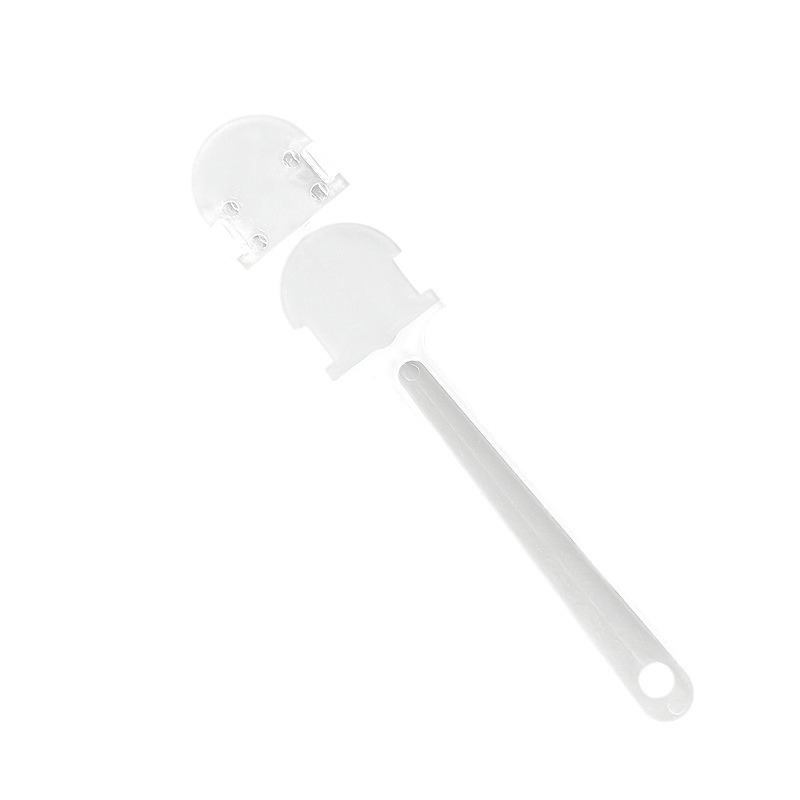 Mini fan handle fan handle kindergarten round fan DIY transparent plastic handle graffiti advertising fan fan handle accessories