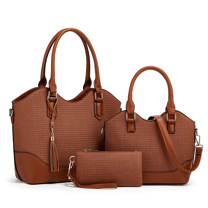 2026 new tote bag is handbag women's bag crossbody backpack three-piece set