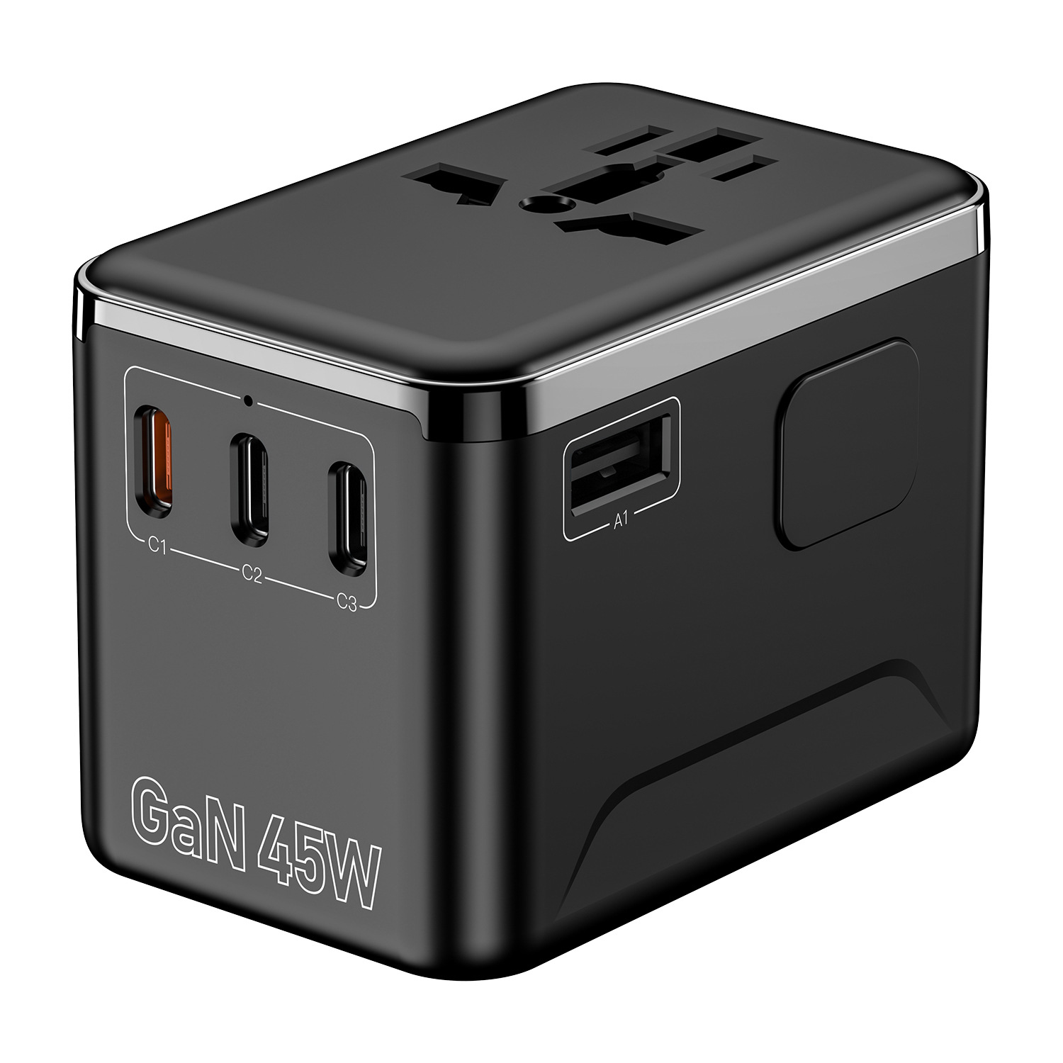 New GaN Fast Charging 67W Multi-function Plug Travel Charging Socket Converter Socket Adapter Plug