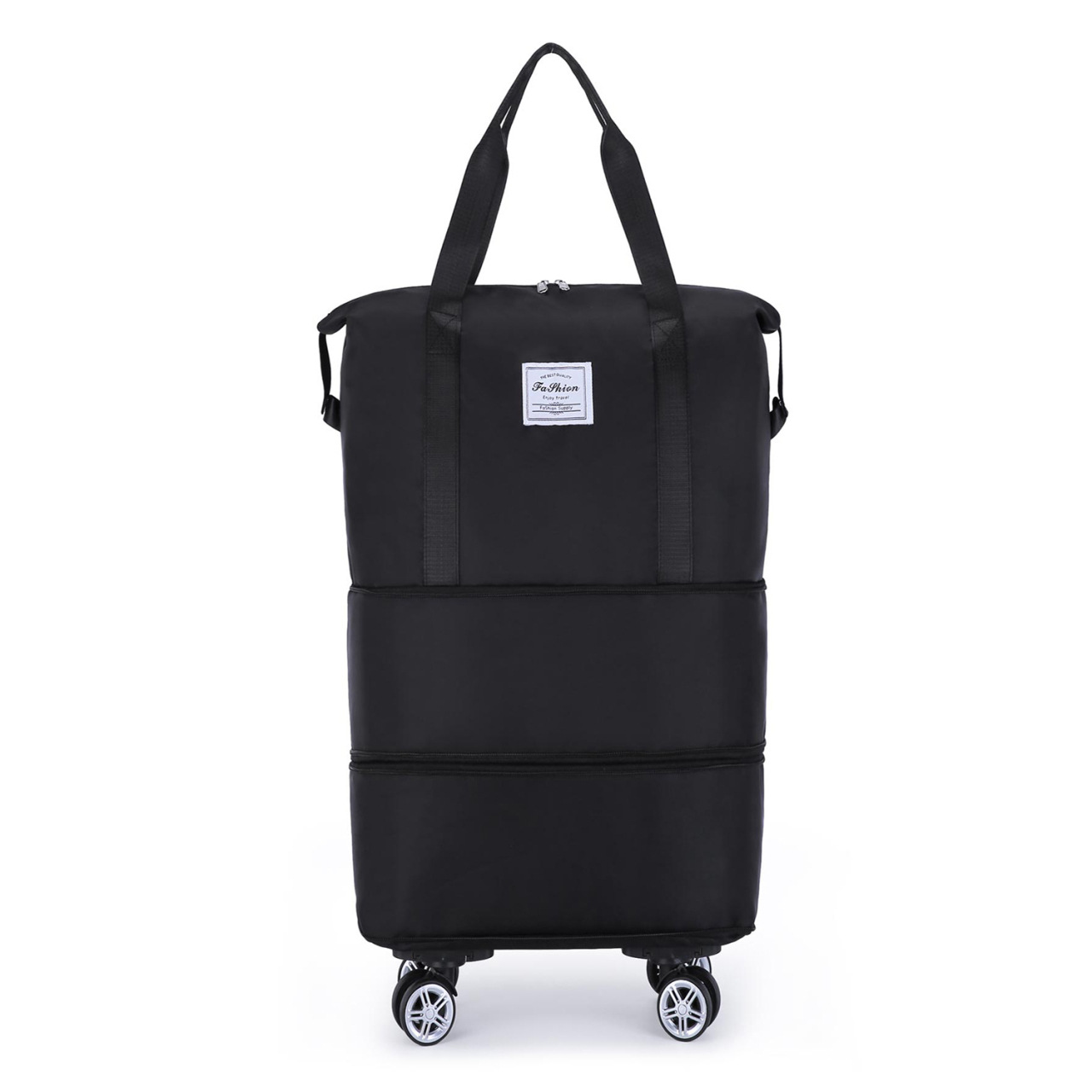 Universal wheel travel bag with wheels, large capacity bag for women, foldable trolley bag, shopping storage bag