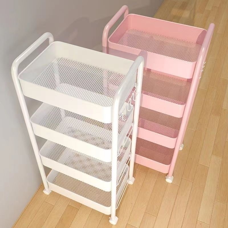 Beauty salon special trolley beauty cart three-layer barber shop hairdressing nail hand push tool cart storage shelf