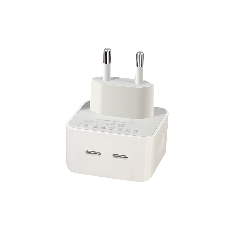 Applicable Apple Charger Mobile 35W European Standard Charging Head Dual Port PD50W British Standard Fast Charging Head Set