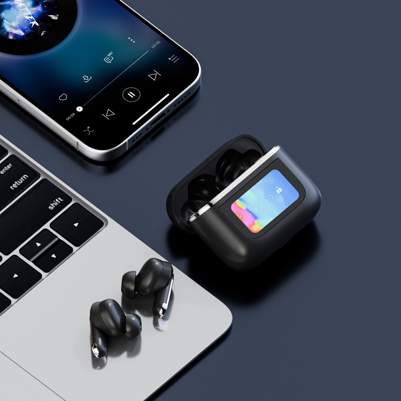 TOURPRO2 touch screen control Bluetooth earphone V8 noise reduction battery life music playback call answering Bluetooth 5.3