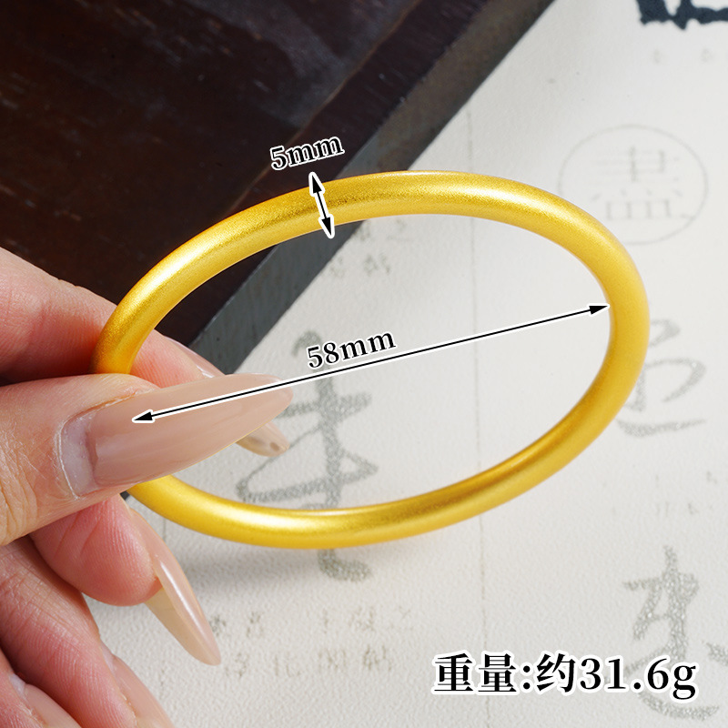 Bangladesh red gold solid fire discoloration simulation gold live ground push fire copper strip jewelry