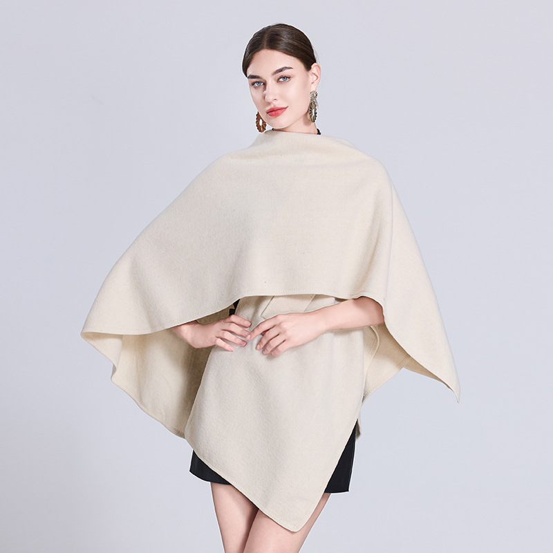 Live Autumn Winter Loose Scarf Shawl Outer Wear Cape Cape Shawl Women 0961#