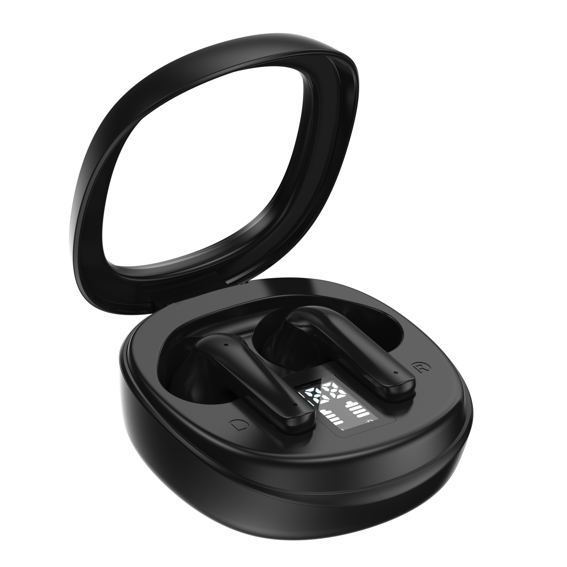 Wireless Bluetooth headset transparent space capsule sports digital display headset low latency long battery life Bluetooth S300