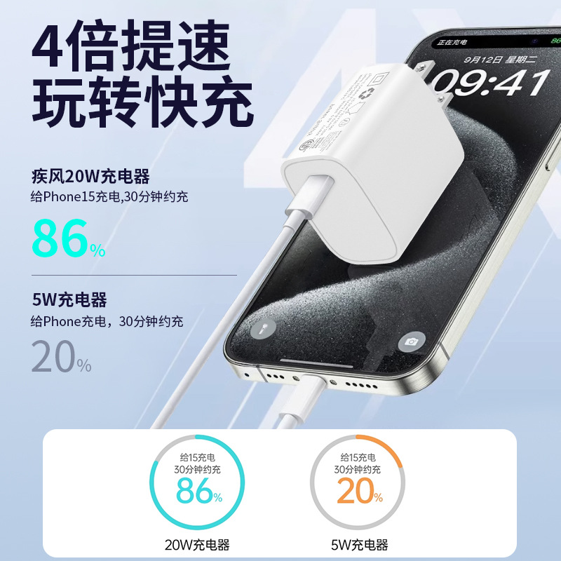 New US Standard PD20W Apple Charger Phone Fast Charging Head Fast Charge USB Dual Port 16 12 15 13 Set
