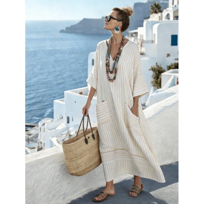 2025 Independent Station New Women's Animal Print Casual Dress