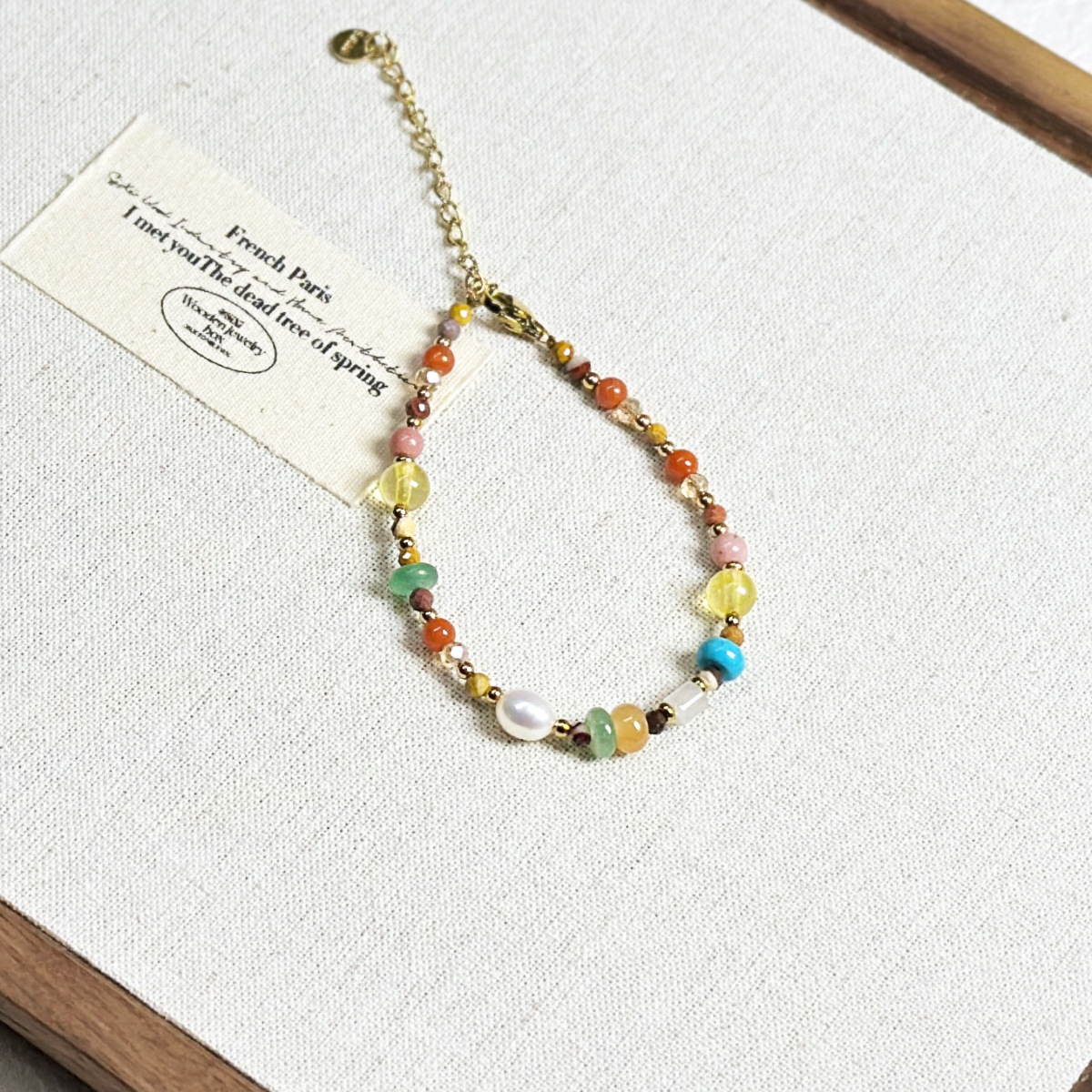 Dunhuang Style Red Agate Beaded Bracelet New Chinese Style Bracelet Women