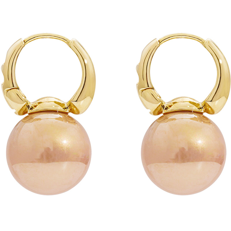 Pearl Ear Cuff Earrings Hepburn Niche Chic Button Ear Studs Earrings