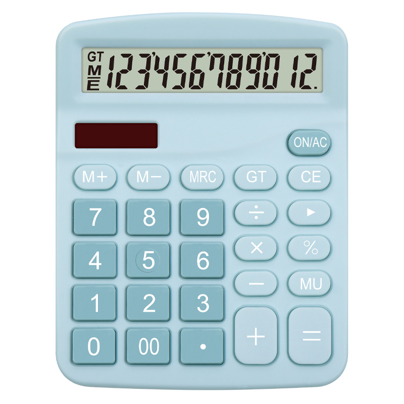 Calculator solar dual power office student finance commercial business gift