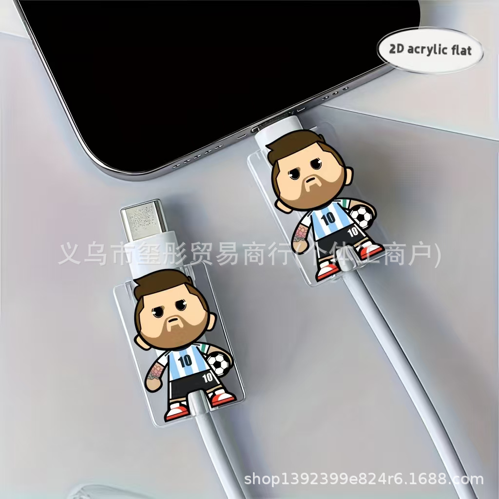 New Acrylic Charging Cable Decoration Suitable for Apple iPhone Lightning Cable Type-C Cable