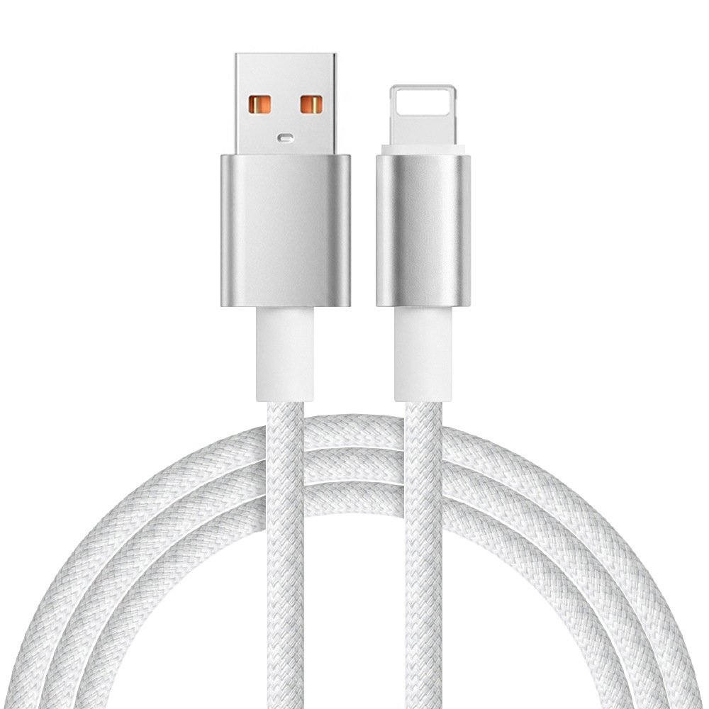 Dedicated Aluminum Shell Braided Fast Charging Data Cable for Apple Huawei Phone PD27W Dual Type-C Charging Cable