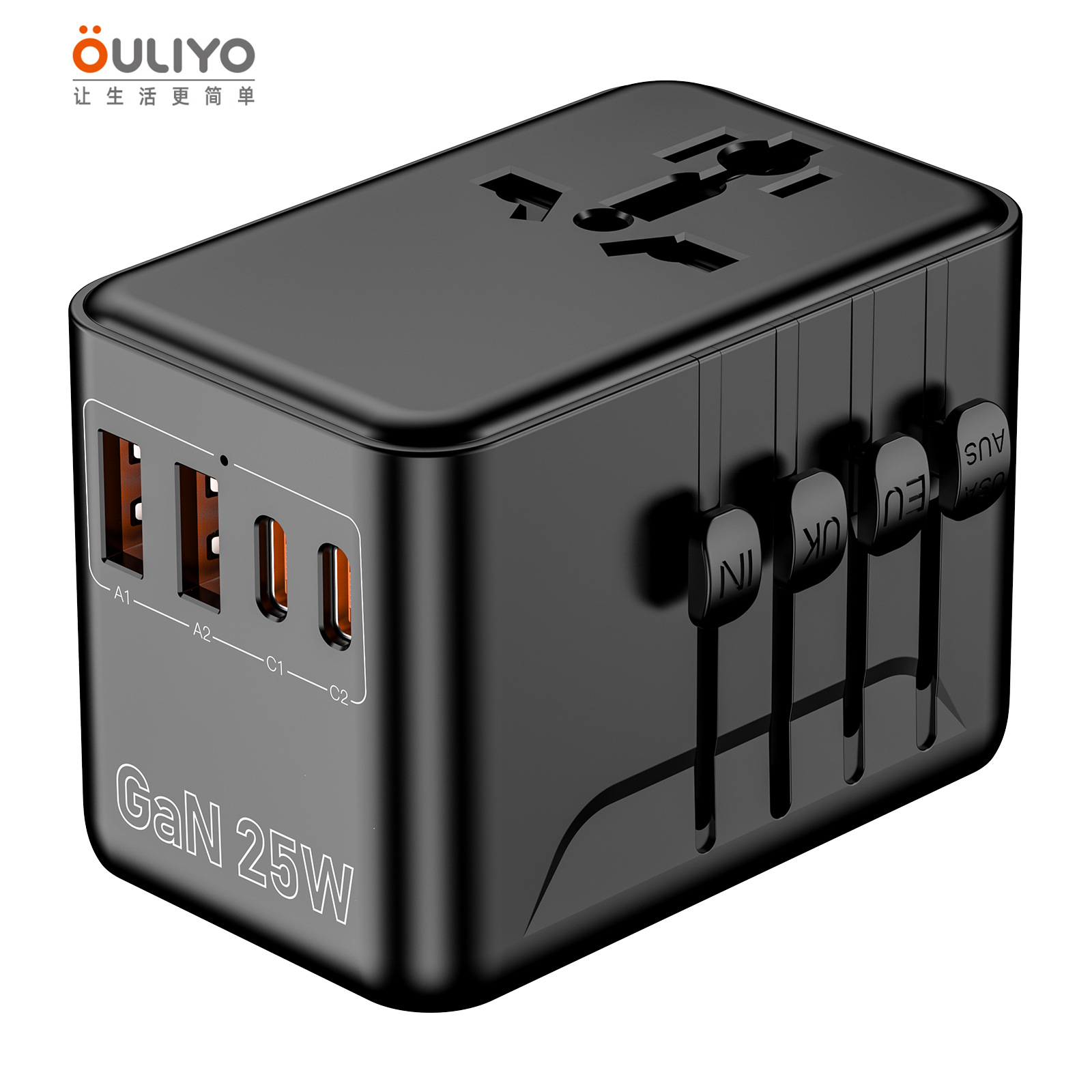 Multi-function Converter Socket GaN35W Multi-country Travel Adapter Plug Global Universal Charging Socket