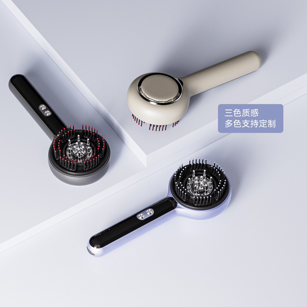 Smart Head Massager Electric Massage Comb Scratch Scalp Massage Instrument Head Hair Applicator Red Light Conduction Comb