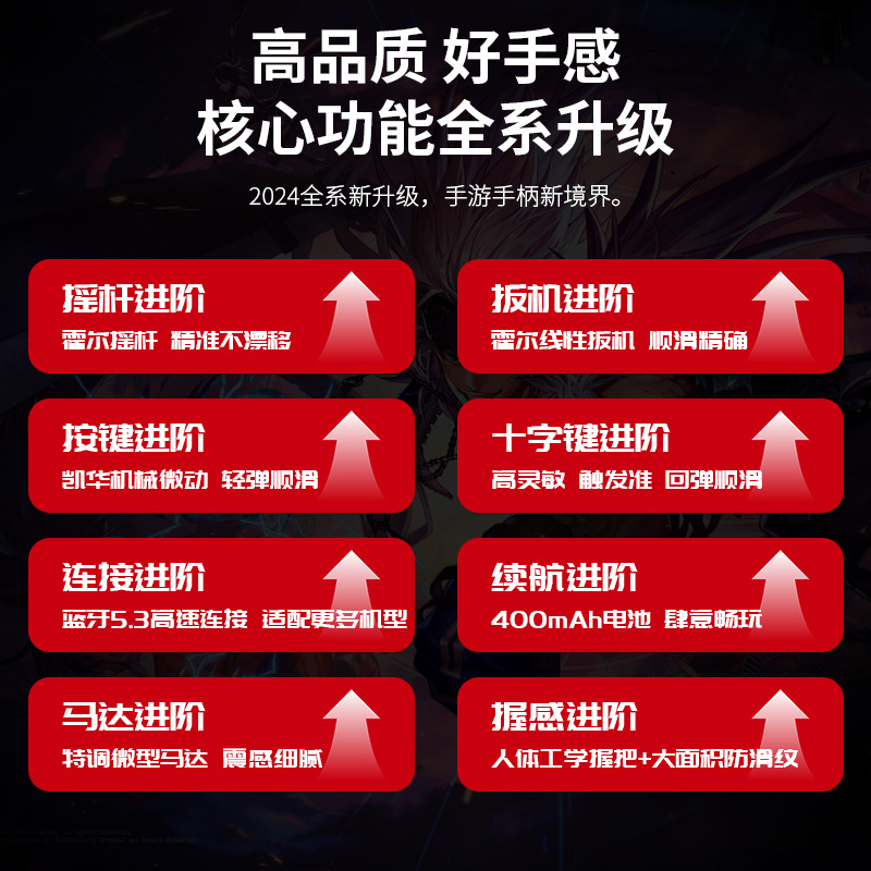 MEMO Mimo S3 Game Controller Bluetooth Tablet Wireless Streaming Android Streaming Black Myth Genshin Impact Minecraft