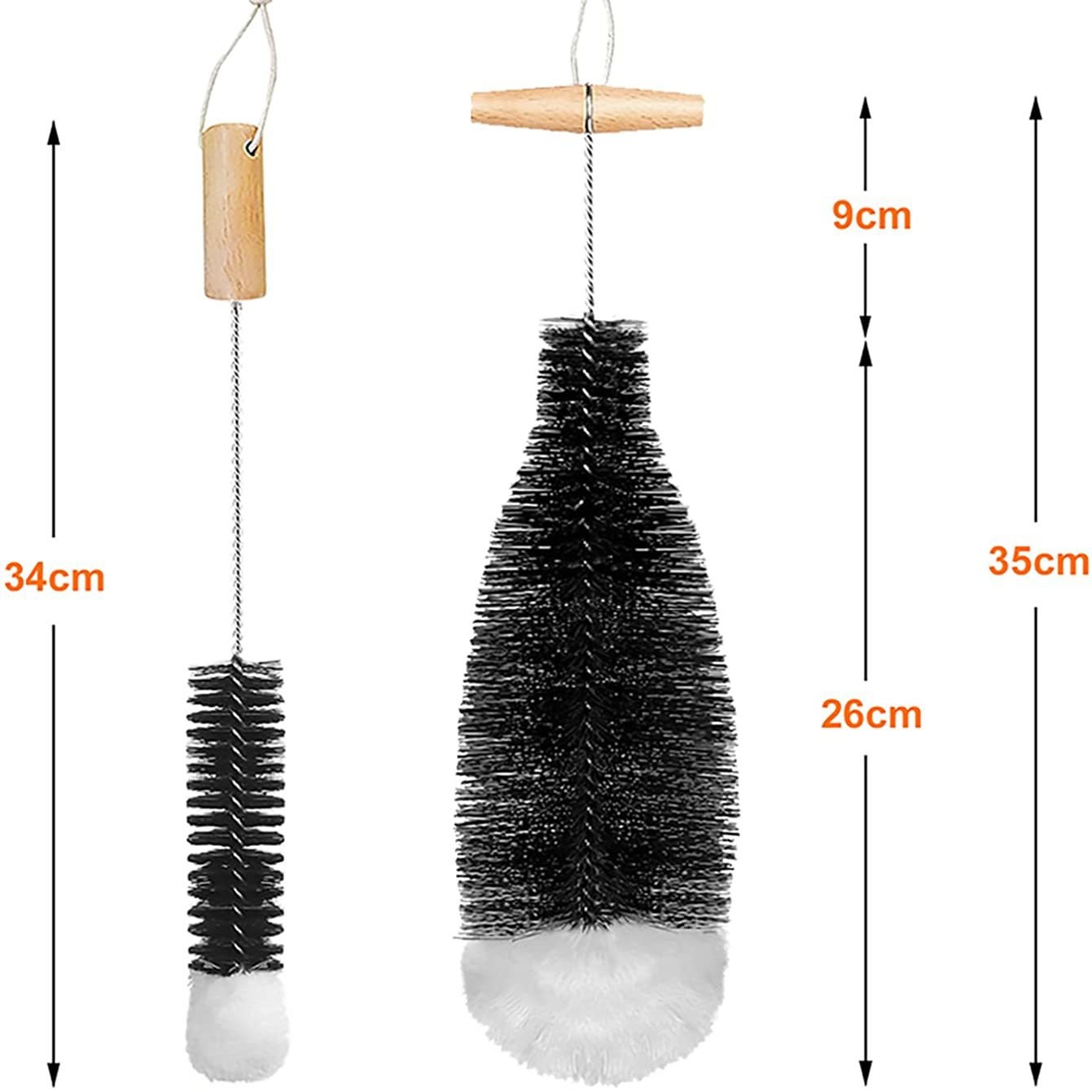 Wholesale multifunctional cleaning brush, brush for bottles, sterilizing brush, dish brush, non-rust