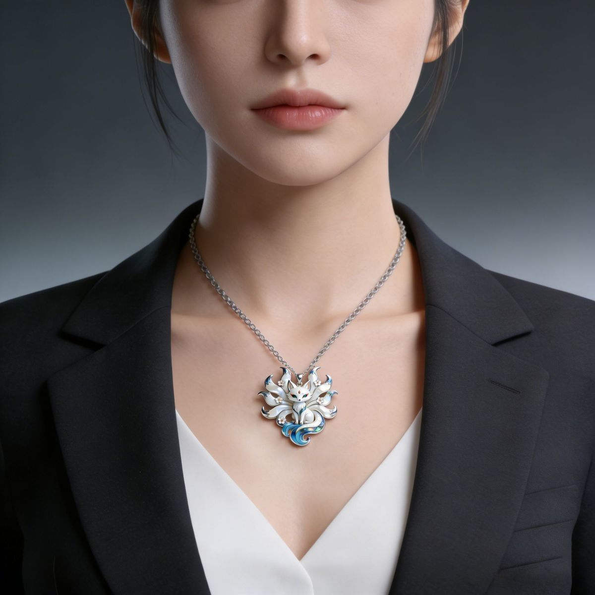 Alloy pendant 2026 new white deer antler pendant necklace exquisite