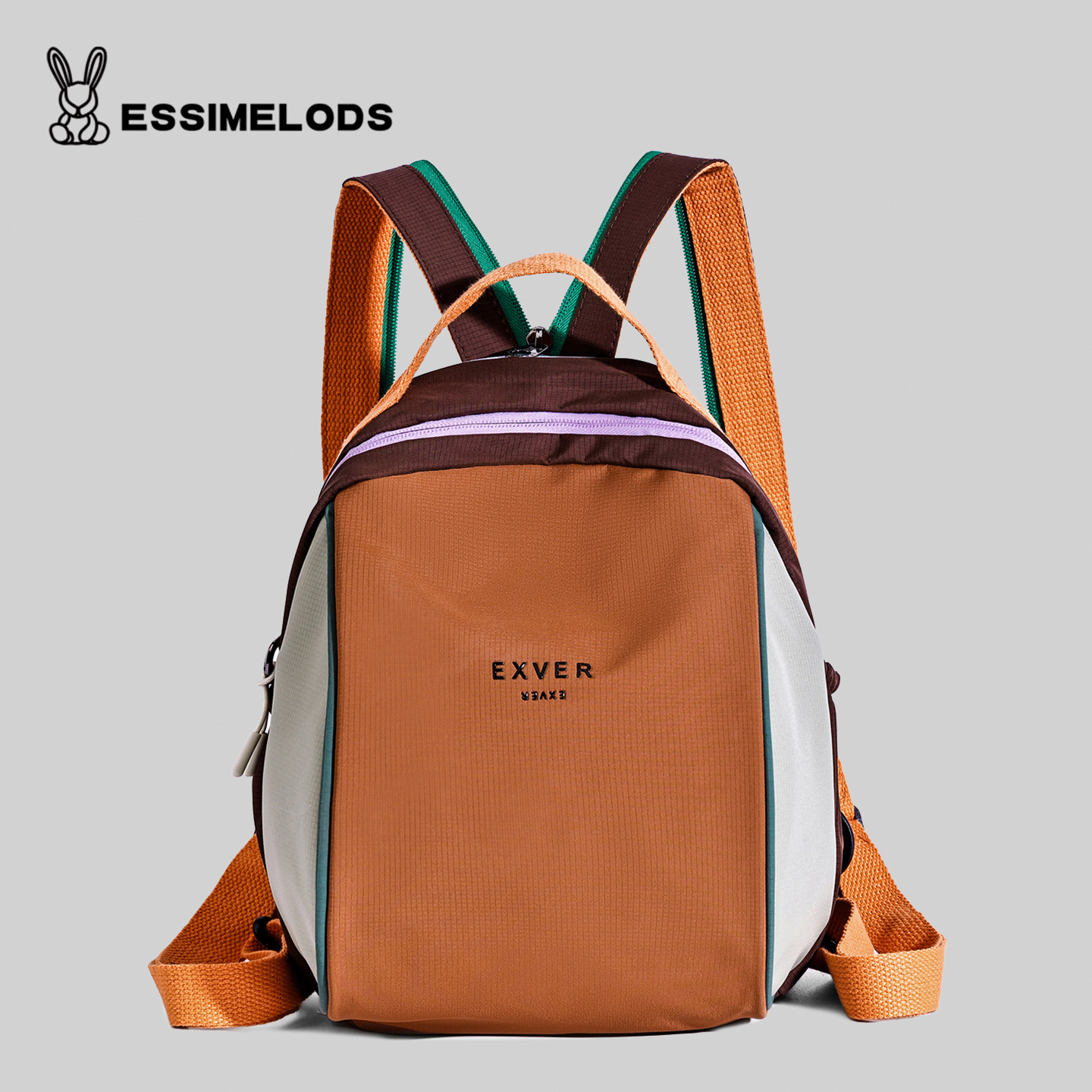 New Dopamine Contrast Color Backpack Patchwork Casual Backpack Ultra-Light Outdoor Sports Climbing Bag