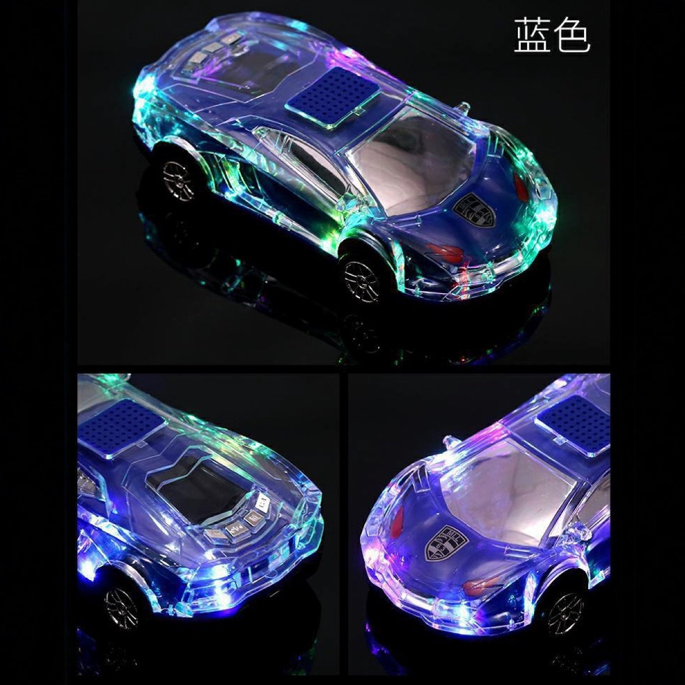 Colorful Crystal Car Model Bluetooth Speaker, Subwoofer, Car TF Card Audio, Lamborghini Phone Computer Player