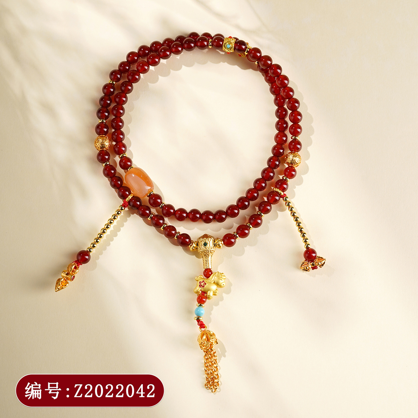 Natural White Crystal 108 Beads Multi-loop Bracelet Necklace Cultural Creative National Bracelet Unisex New Prayer Beads