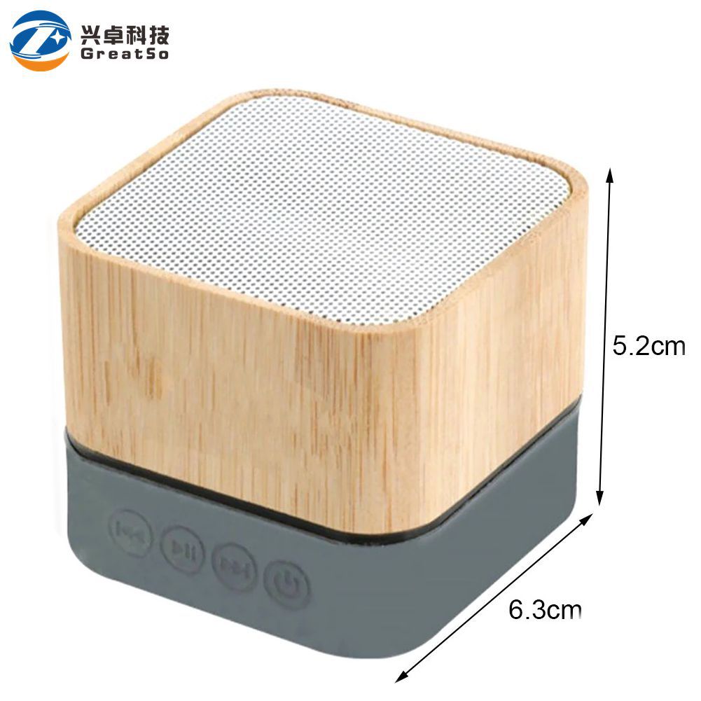 Wooden Bluetooth speaker mini small speaker wood wireless speaker card gift digital
