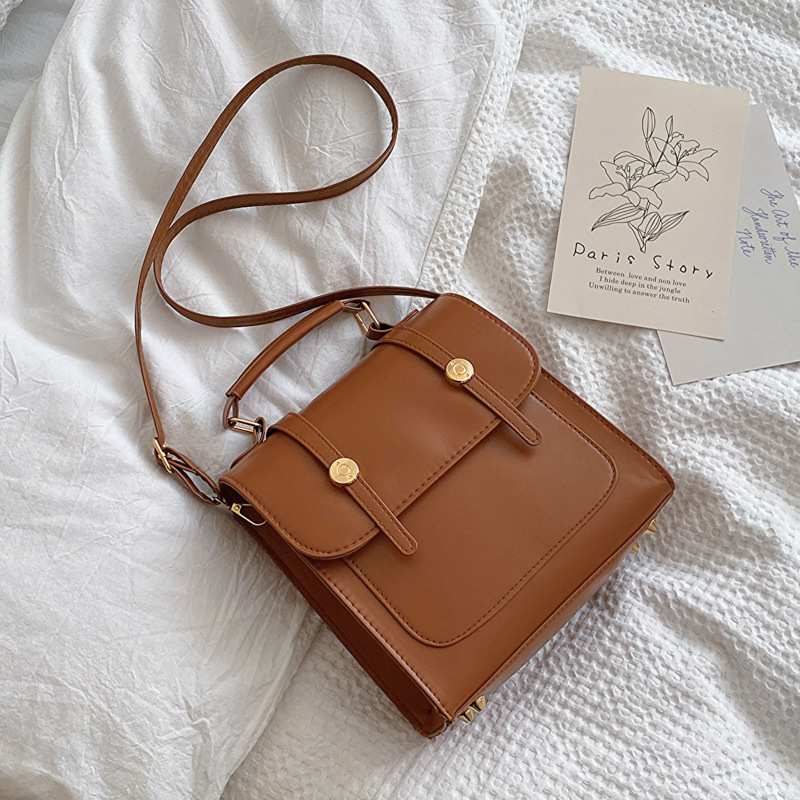 Commuting texture simple solid color women casual bag 2026 autumn winter new single shoulder bag backpack