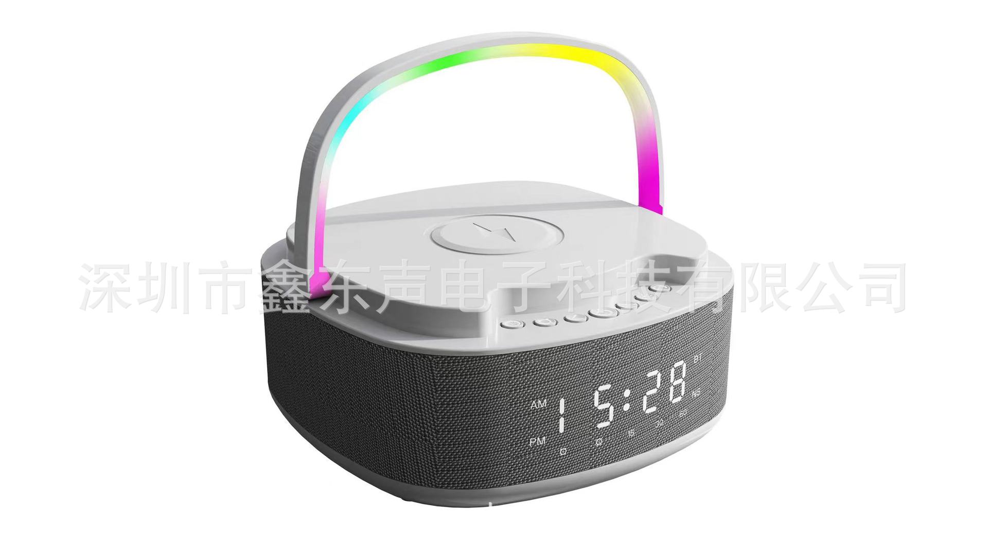 S301 New LED Display Clock Alarm Timer Wireless Charging White Noise High Power Bluetooth Speaker